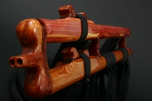 Eastern Red Cedar Native American Flute, Minor, Mid A-4, #D21Ka